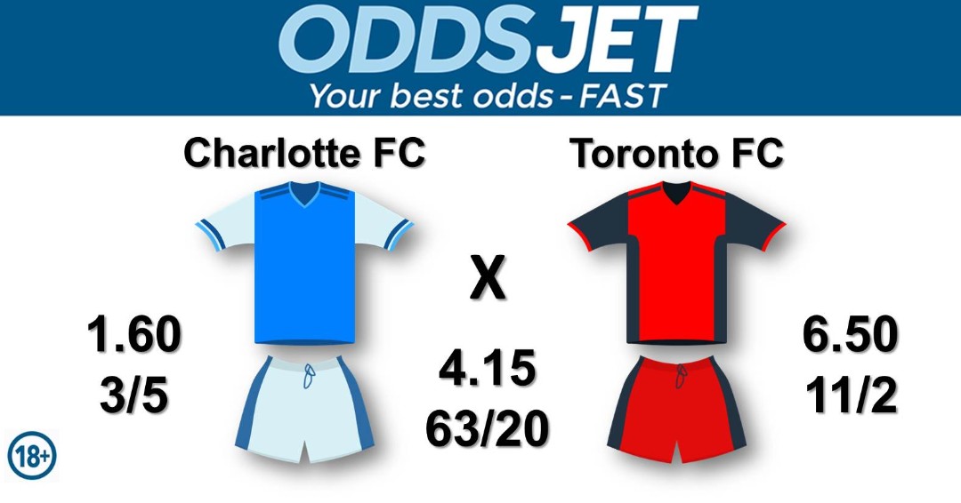 #MLS, #MLS2024, #ForTheCrown,#CharlotteFC, #PorLaCorona, vs. #TorontoFC, #TFCLive, #TheyWillSeeRed, Get your best odds - fast at oddsjet.com