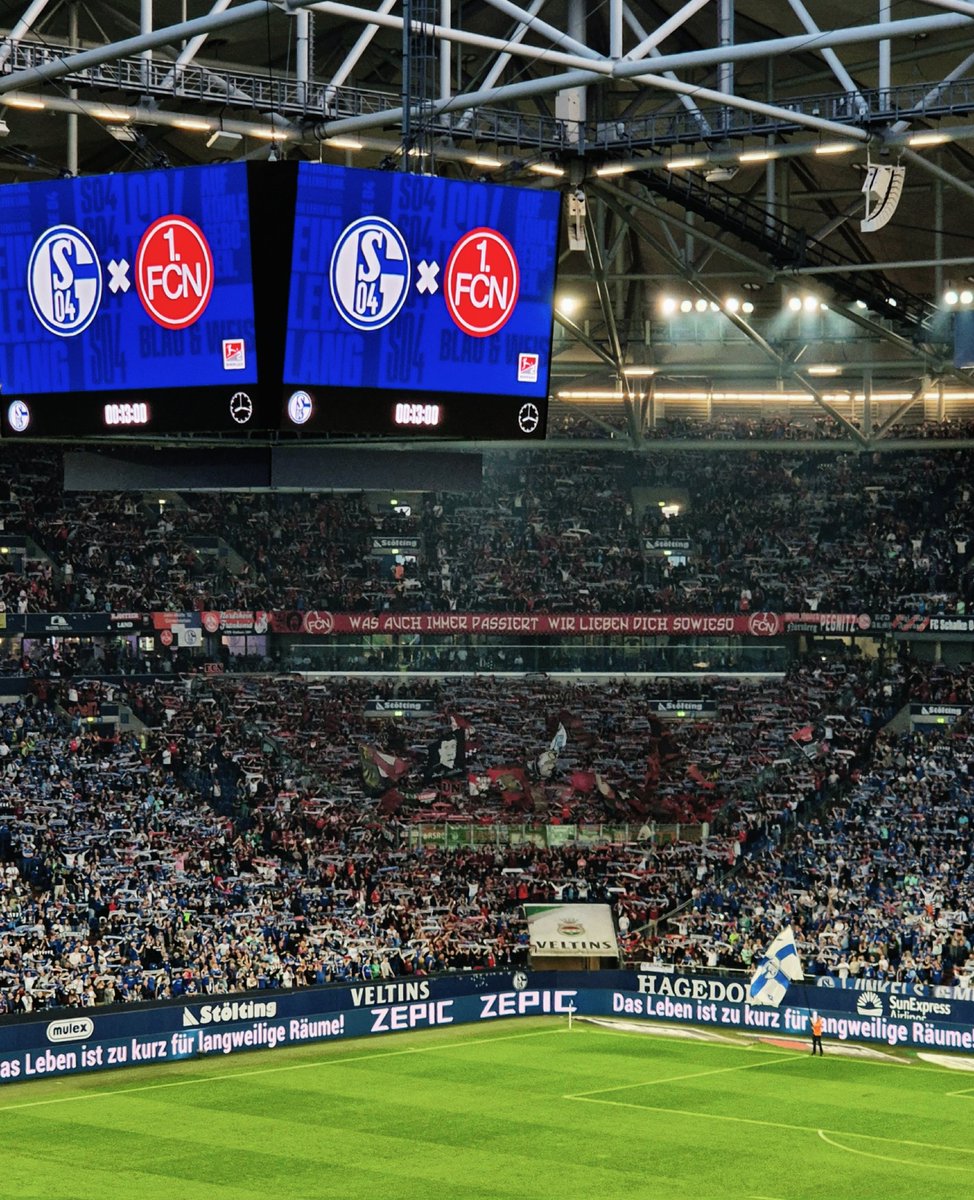 𝗧𝗛𝗥𝗘𝗔𝗗 📸
📆 13.04.2024
🆚️ FC Schalke 04 - 1.FC Nürnberg
🏟 Veltins-Arena
🗺 Allemagne 🇩🇪
🏆 2.Bundesliga
🎟️ 31€
#Groundhopping #S04FCN