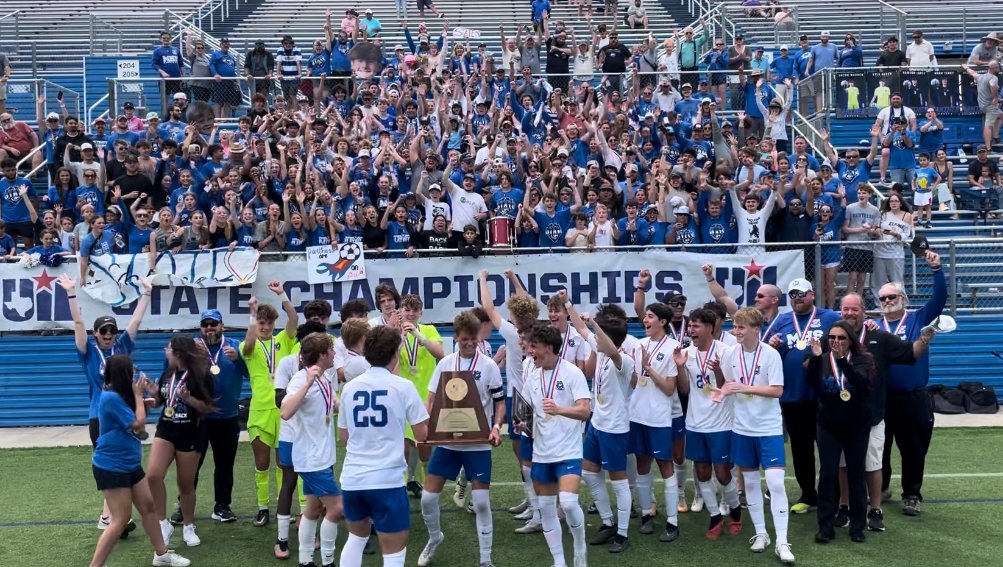 AINT NO PARTY LIKE A MIDLO PARTY!! 🎉🎉🎉🏆 Midlothian boys knock off 5-time soccer champ Frisco Wakeland for 5A title!!! 1st in program history STORY: gmsportsmedia.com/2024/04/midlot… #txhssoccer #UILState @Gosset41 @uiltexas @MISD_Athletics @midlo_bsoccer