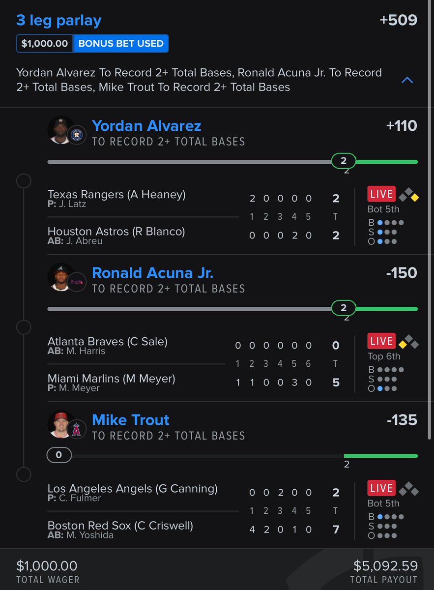 sportslaydown's tweet photo. Trout gets 2 bases I got $200 for someone https://t.co/rcuGYwKpMP