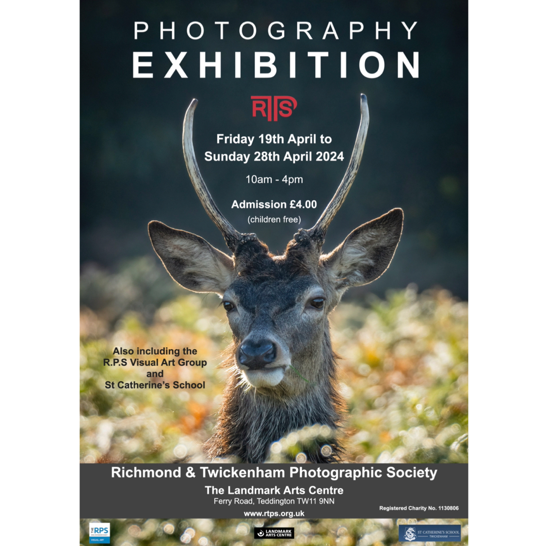 EmmaDPhotos's tweet photo. Count down to Friday 19 of April when our #photography exhibition opens @LandmarkArts. The show has an array of #photographs - many for sale. We'd love to welcome everyone along. Just £4 entry (free for under 18's) - Scan the QR code for work shops,  open to all #Teddington #TW11 https://t.co/LERsDI8fdY
