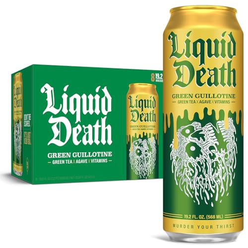 Thank you so much for the Liquid Death, Green Guillotine Iced Tea, Green Tea Sweetened With Real Agave, B12 &amp; B6 Vitamins, Low Calorie &amp; Low Sugar, 8-Pack (King Size 19.2oz Can from Anonymous via Throne. You are Legendary! throne.com/poofthemagician #Wishlist #Throne