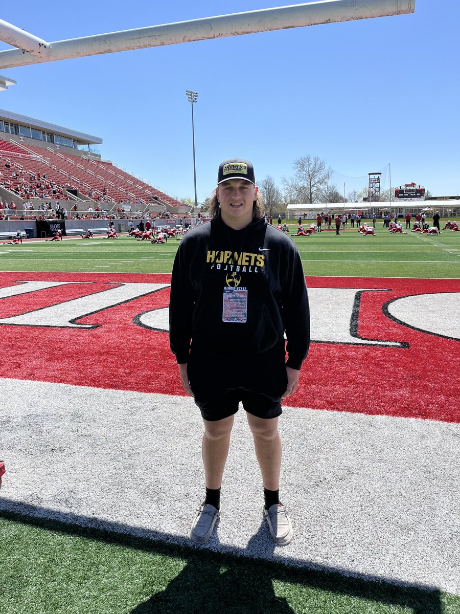 Thanks <a href="/CoachSamOjuri22/">Coach_Ojuri</a>, <a href="/Coach_Etheridge/">Harold Etheridge</a>, and <a href="/RedbirdFB/">Illinois State Football</a> for an outstanding time at your spring game. I had a great time watching the scrimmage and learning about the program. <a href="/HinsdaleSouthFB/">Hinsdale South Football</a> <a href="/OLMafia/">OL MAFIA</a> <a href="/EDGYTIM/">Timothy “EDGYTIM” OHalloran</a> <a href="/DeepDishFB/">DEEP DISH FOOTBALL</a>