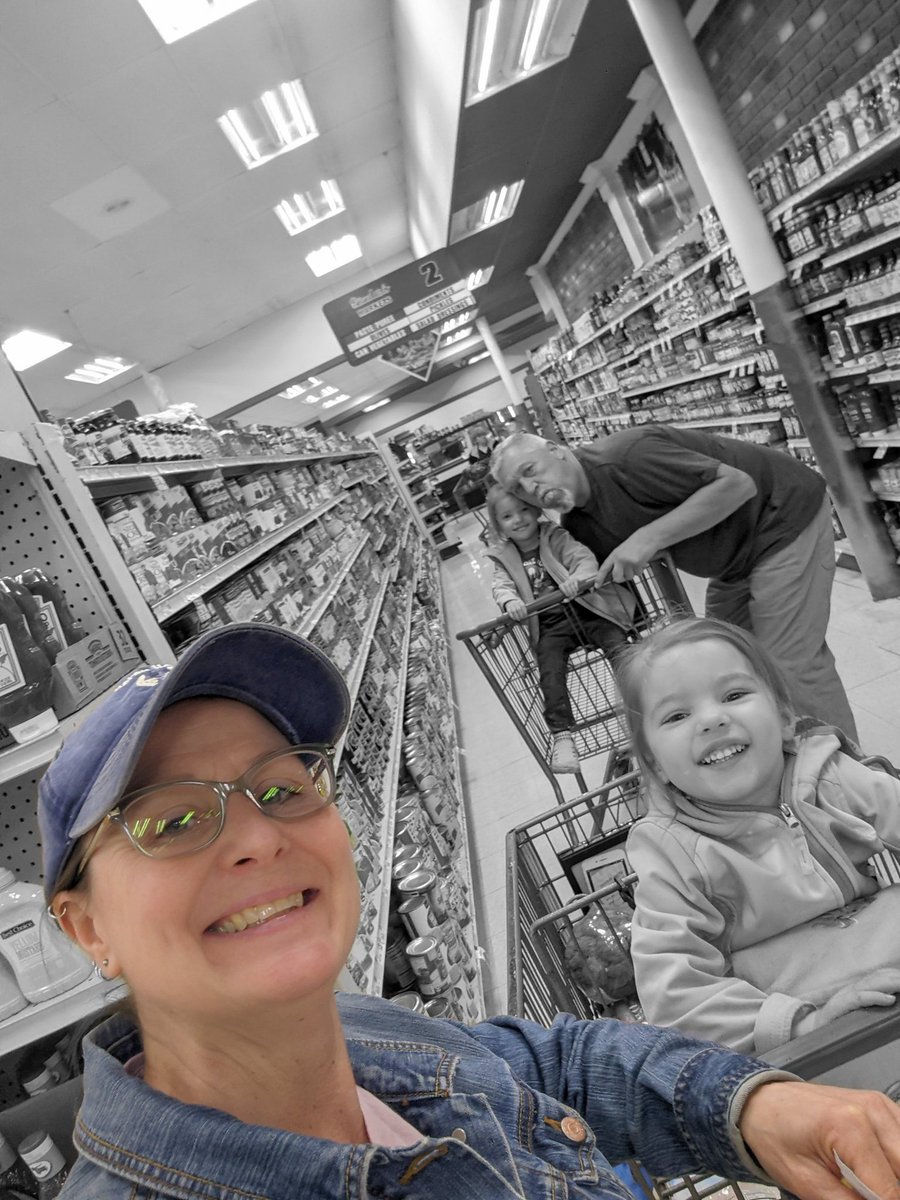 LyonMelissa's tweet photo. Shopping with the Lyonsaurases #thegoodstuff https://t.co/cCoe3YtEGj
