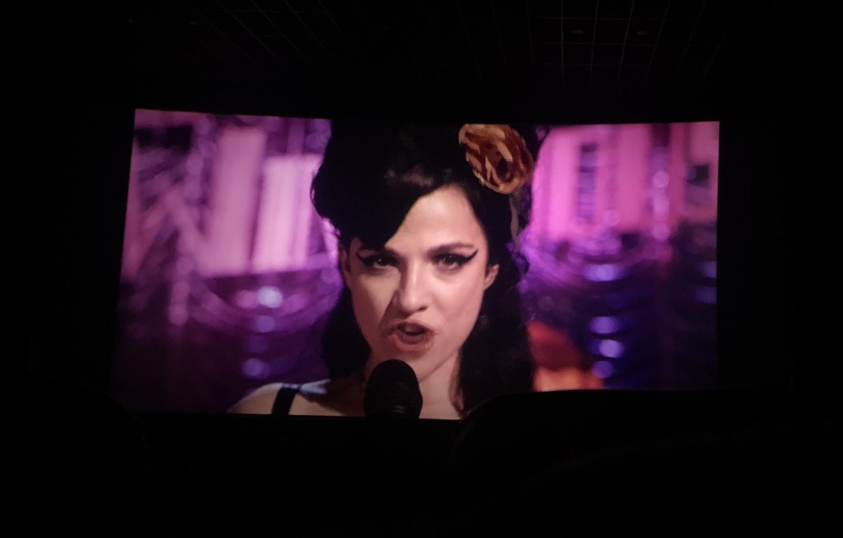 emmahoneybone's tweet photo. Dinner and a movie. Like the old days. Back to Black is addictive - 2+ hours passing in no time - but it’s utterly heartbreaking. Didn’t think that one through… 🙄💔 #lifeaftermike #loveisalosinggame #backtoblack https://t.co/5yVmPhBuOA
