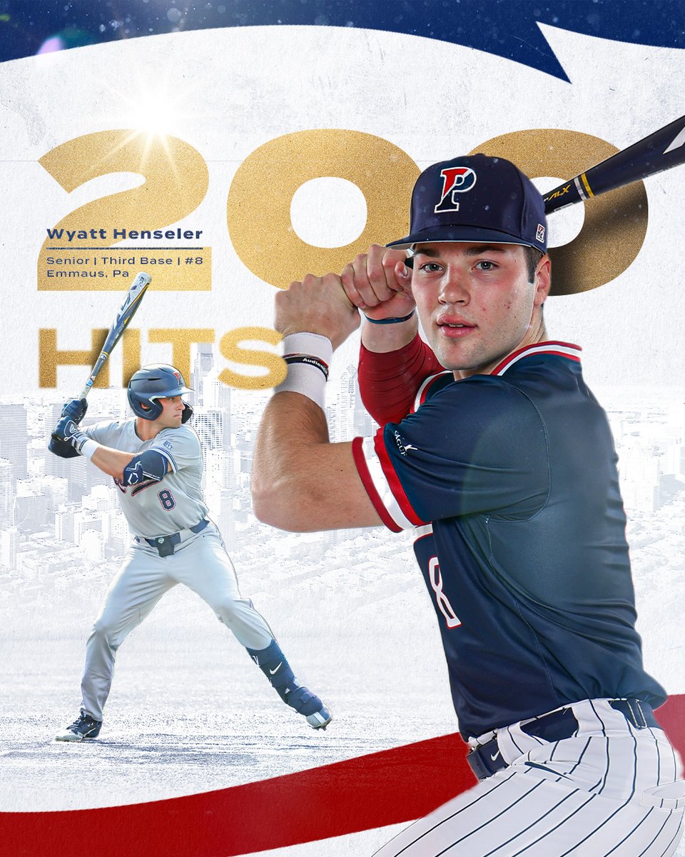 With his RBI double in the 8th inning, Wyatt Henseler (@wyatthenseler) has now accumulated 200 career hits! He is now the third player in program history to reach 200 hits, tying Sean Phelan '19 on Penn's all-time hit list. #QuakeShow | #FightOnPenn