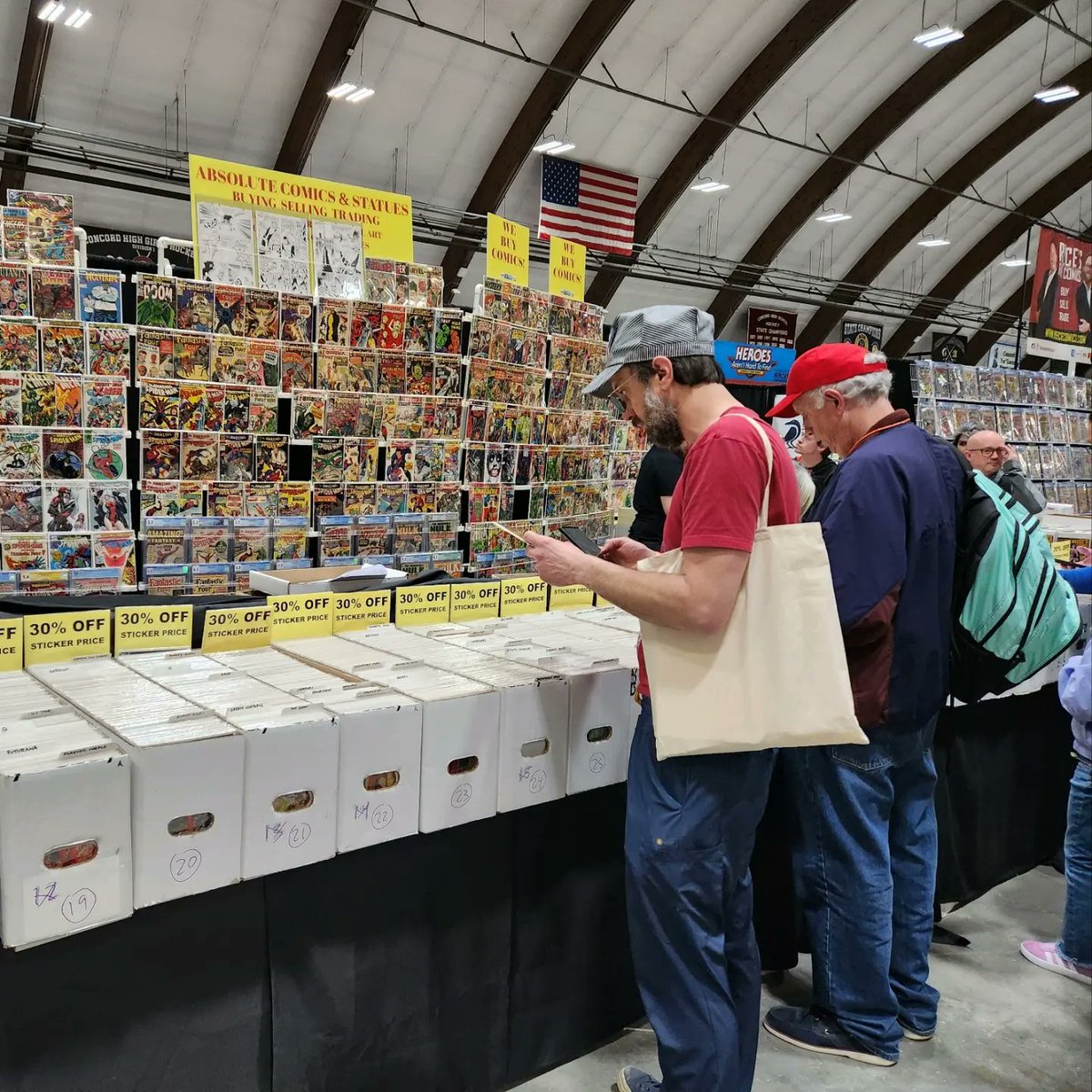 We wanted to thank everyone who stopped by our booth at the Little Giant Comics show today!

#comics #comicbooks #cgccomics #cgc #comicartwork #littlegiantcomics #littlegiant #oldschoolcomicshow #comicshow #comicconvention #comiccon #spiderman #hulk #avengers #xmen #fantasticfour