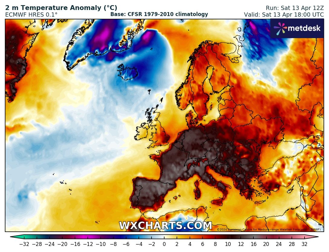 Millions in Europe are experiencing another remarkable weekend of early summer warmth...

Meanwhile Iceland 🇮🇸 is living up to its name 🥶