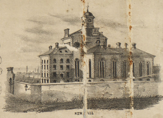 buPrStudies's tweet photo. We visited the Liberty Hotel in Boston, the former Suffolk County Jail (Charles St. Jail), constructed 1848–51 to plans by Gridley J.F. Bryant (d.1899) and closed in 1990. A fine example of redesign and adapted reuse. [1852 image: from H. McIntyre's "Map of the City of Boston."] https://t.co/ipFNNjxeiS