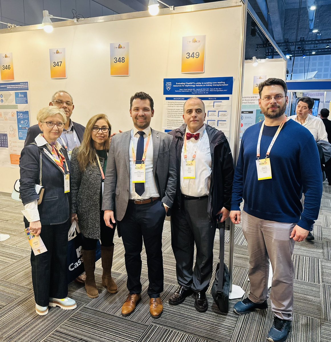 🤝 Proud to support our nephrology fellow @OscarGarciaMD at the World Congress of Nephrology @ISNkidneycare in Argentina 🇦🇷 Mayo Clinic Neph’s commitment to collaborative expertise shines bright! ✨ #MayoClinic #WCN #Nephrology #ISNWCN