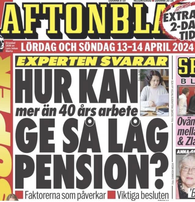 Socialdemokraterna har styrt Sverige under 22år av 30år. Under denna tidsperiod har Socialdemokraterna drivit igenom >900 miljarder till människor som inte pratar svenska och det egna folket har fått Nordens sämsta pensioner. - invandrare utan att arbetat 2 hr får samma belopp😳