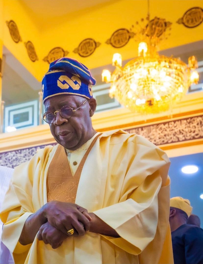 The greatest politician out of Nigeria. Nobody come close. I repeat, nobody come close. Baba is looking fresh here o. Make Jagaban cut soap for me now. The cap stand. The agbada stand. Baba self stand well. See that gold ring. Na Ogun go kill those who dey beef this man.