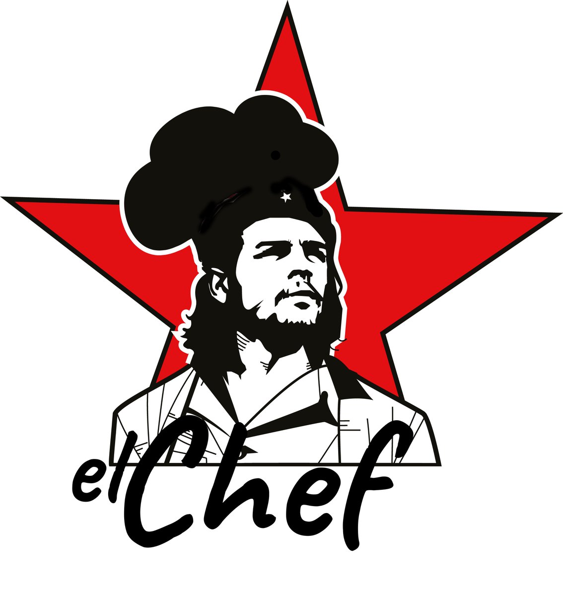 I'm making new funny art soon available for anyone who appreciates it. Rebel in the Irony! Imagine the capitalist irony of wearing Chè Guevara cooking gear, fighting the establishment like a #GOAT