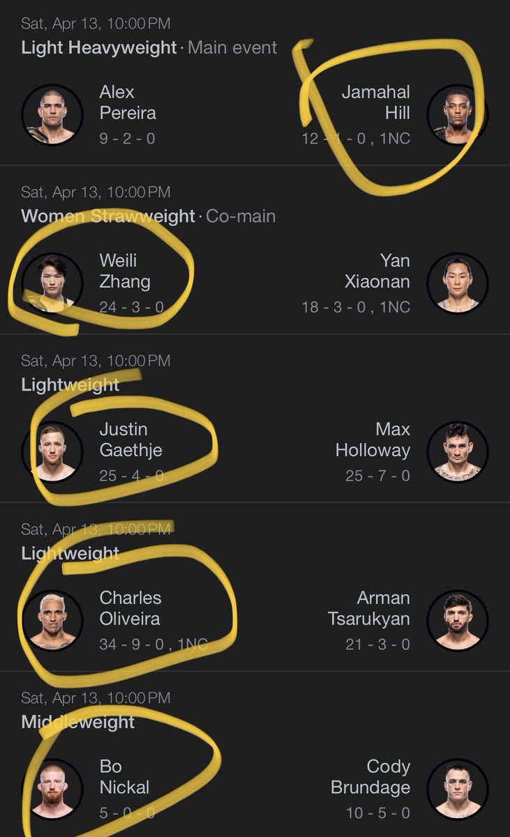 CCooleyMMA's tweet photo. In case ur curious on who to bet on #UFC300 https://t.co/lPkeqaJAQ2