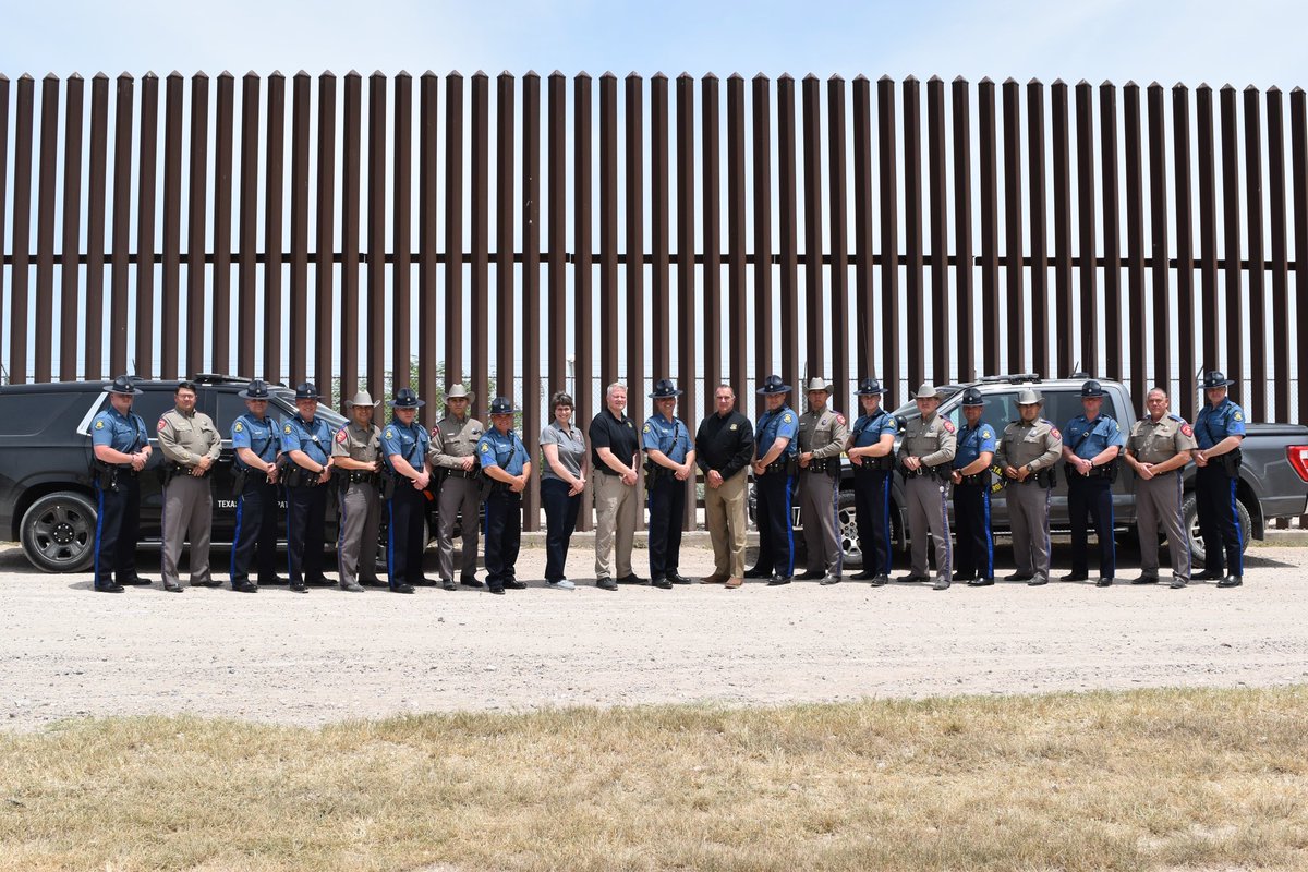 Today @MoPublicSafety Director Sandy Karsten, @MSHPTrooperGHQ Colonel Olson, and I traveled to McAllen, TX to receive a briefing on Operation Lone Star from @TexasDPS1, visit MSHP troopers stationed in McAllen, and observe Missouri’s ongoing border deployment.