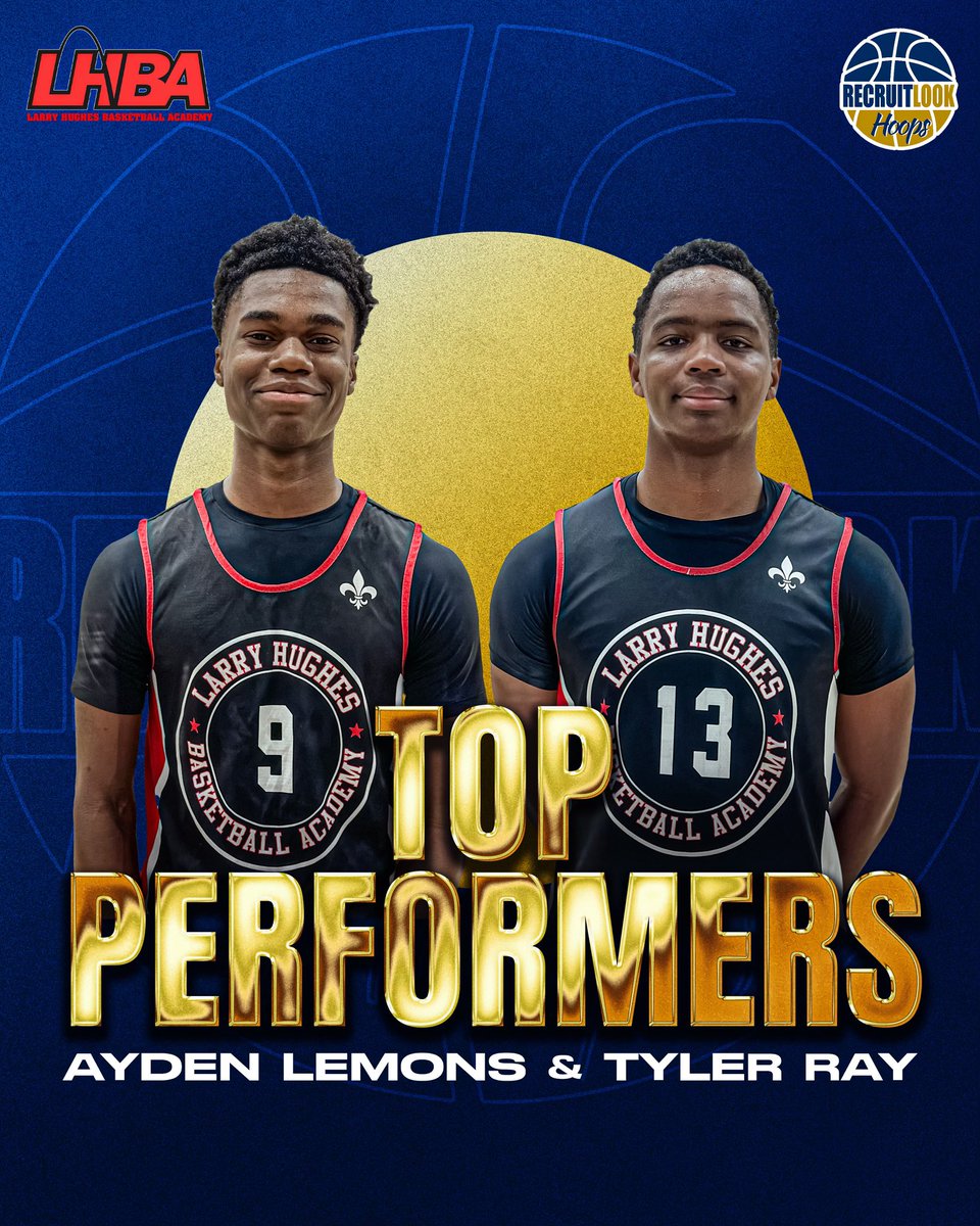 2027 - Ayden Lemons (#9) 2027 - Tyler Ray (#13) LHBA have been a force thus far in pool play victories in St.Louis. #RLHoops Both (Lemons & Ray) are extremely active while scoring the ball efficiently (16ppg & 20ppg) & setting the tone with intense pressure defensively.