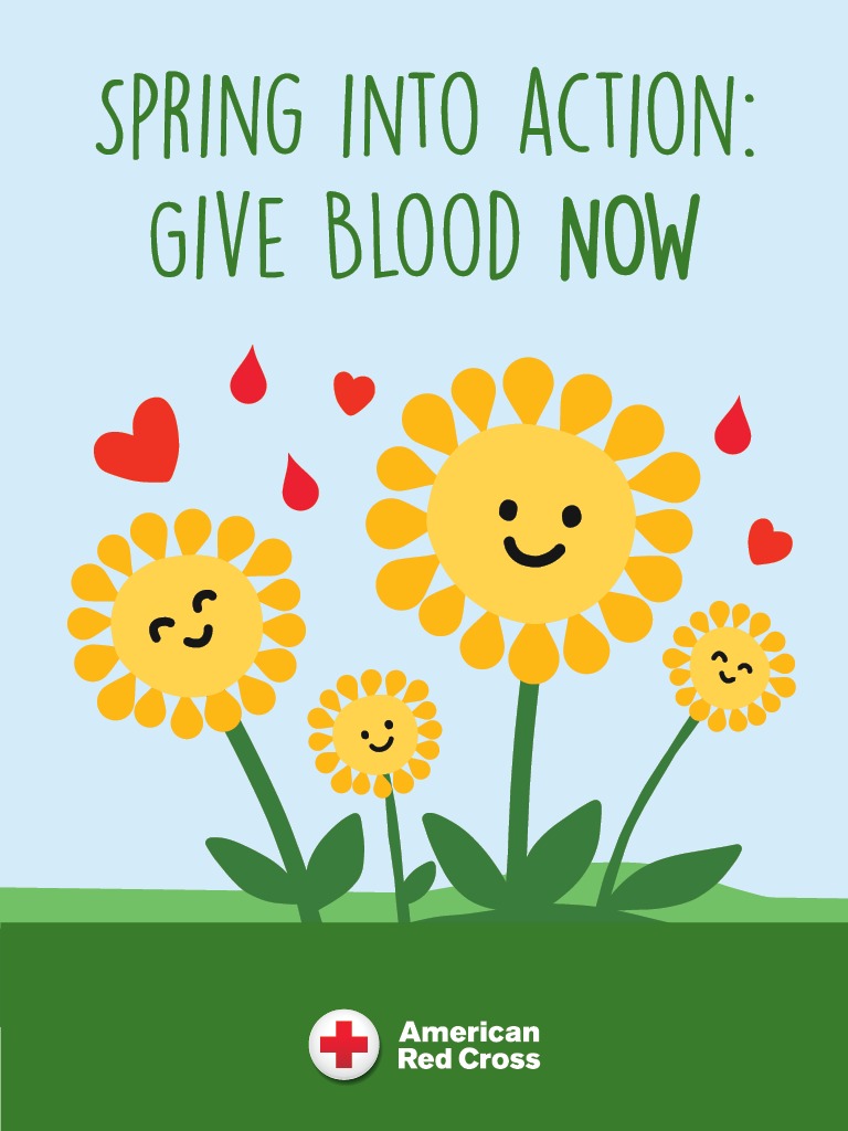 SPRING INTO ACTION and HELP SAVE LIVES! Come to give blood, platelets or plasma April 8-28 for a $10 e-gift card. ❤️ Plus be automatically entered for a chance at a $7K gift card. (2 will take this prize!) 👏 Schedule now: rcblood.org