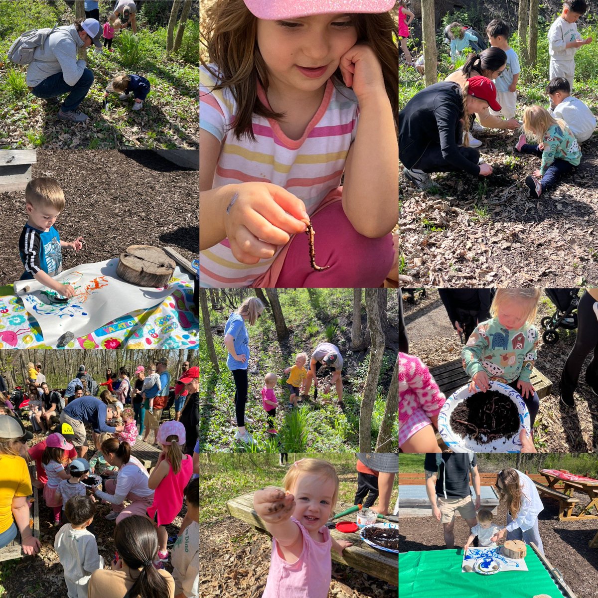 What an amazing turnout for the WORM WALK! Such a beautiful Saturday morning for our PAT families to be outside doing things they may not typically do. Holding, touching &amp; digging for worms, being in nature, talking about grubs, exploring &amp; being outside together. It was awesome!