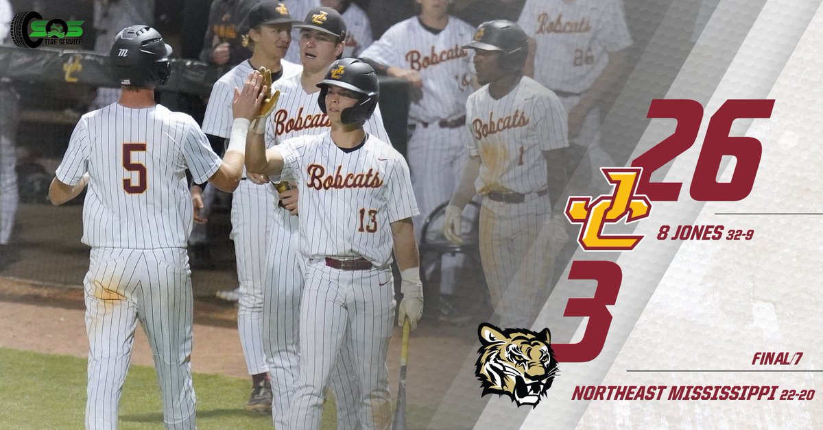 That'll do it in seven innings. Ten Bobcats combine for 16 hits in the Game 1 victory.