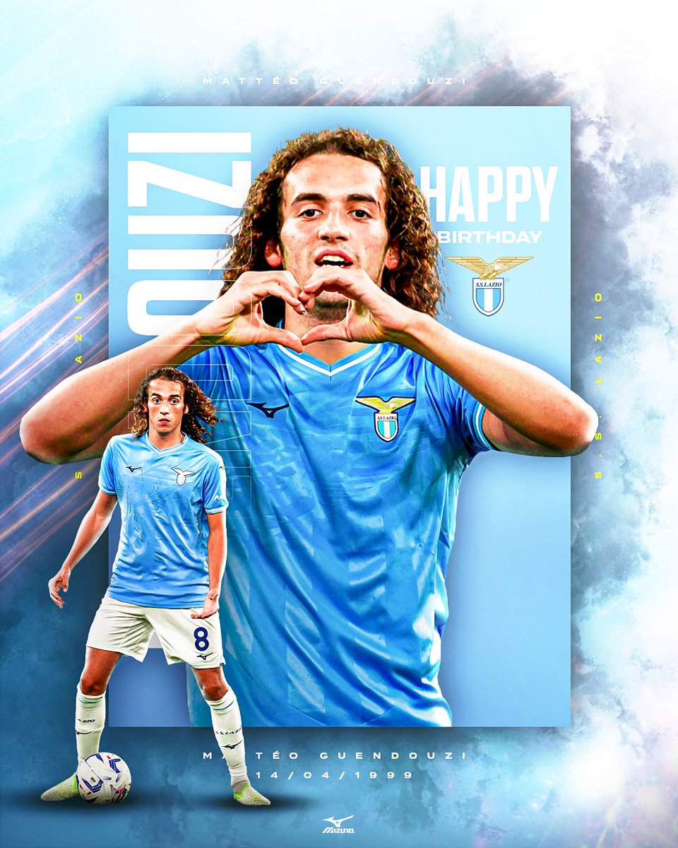 OfficialSSLazio's tweet photo. 🎂 Happy birthday @MatteoGuendouzi! https://t.co/JGcW4cUUqW