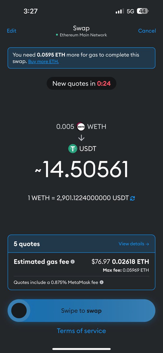 Divyesh2486's tweet photo. Disgusting Metamask 🤮
@MetaMask 
#crypto #metamask #wallet https://t.co/OgCppLakST
