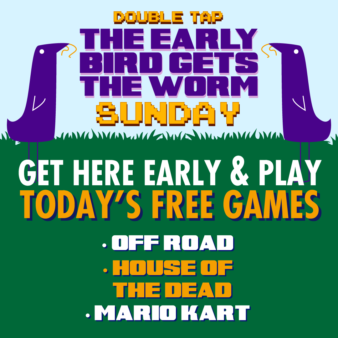 taptapiowacity's tweet photo. πͺ±π¦ The Early Bird Gets the Worm πͺ±π¦
Here are the FREE GAMES for SUNDAY 4/14! π€©
Come in 12pm-7pm to try out some new games.
#taptap #doubletap #beercade #iowacitypedmall #earlybird https://t.co/27jaLuWfgy