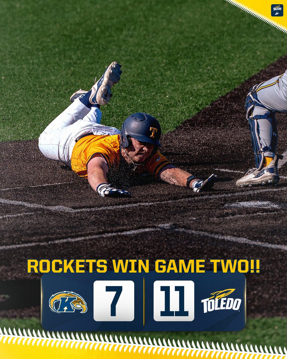 A 𝗦𝘂𝗻𝗻𝘆 𝗦𝗮𝘁𝘂𝗿𝗱𝗮𝘆 𝗦𝗪𝗘𝗘𝗣 ✅✅ Toledo wins its fifth conference series of the season and moves to 12-5 in @MACSports play!