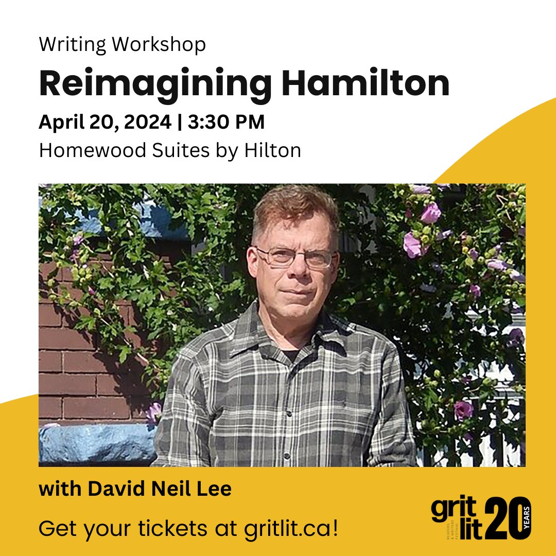 Don't miss this workshop! You will be challenged to think about fiction writing as the transformation of the known into something unknown, new, and exciting! Get your tickets at gritlit.ca!