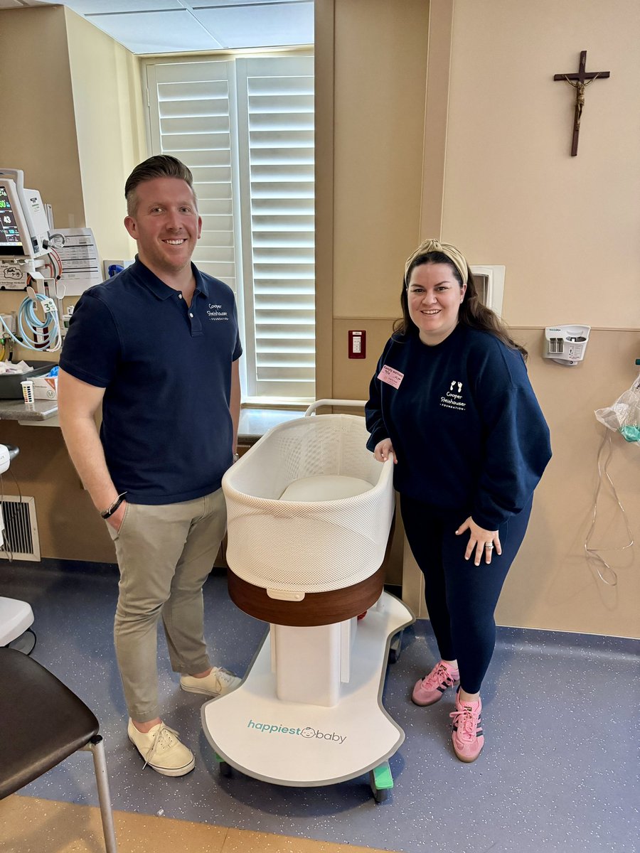 TY #teamcooper for helping raise funds to donate TWO Snoo bassinets from @happiestbaby. These amazing & very helpful devices were delivered to @DignityHealthAZ St. Joseph’s Hospital & Medical Center in Phoenix. The bassinets will be used to help babies exposed to drug use. #nicu
