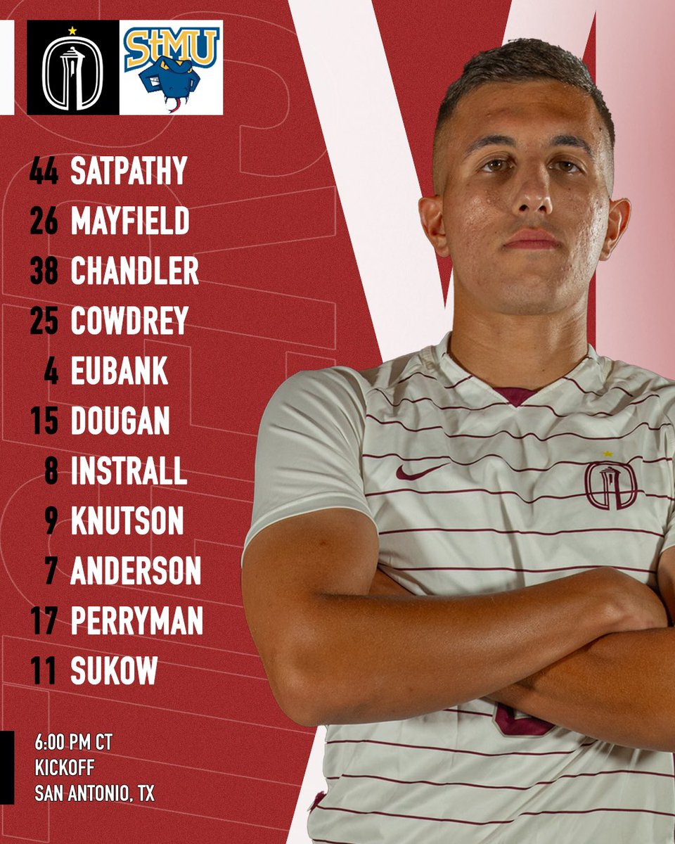 Trinity University Men's Soccer (@trinitysoccertx) on Twitter photo Your starting XI for this evenings game! 
Match set for 6:00 pm KO⚽️
#TigerPride🐯 Your starting XI for this evenings game! 
Match set for 6:00 pm KO⚽️
#TigerPride🐯