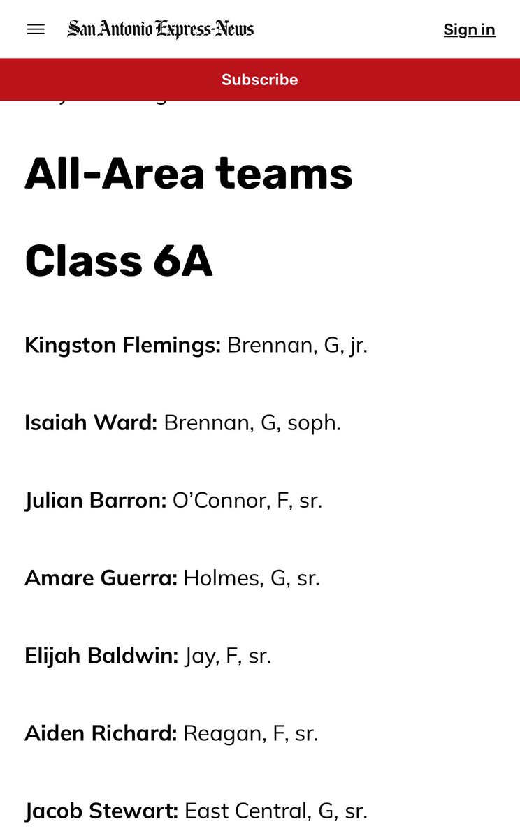 Congrats to @amare4023 for the @ExpressNews 6A All-Area recognition!! While his game speaks senior, this SOPHOMORE will continue to turn heads in SA for two more years. Keep it up chief!! @SAHolmesSports @NISDHolmes @nisd_nsite @CoachFarruggia @NISD_Athletics