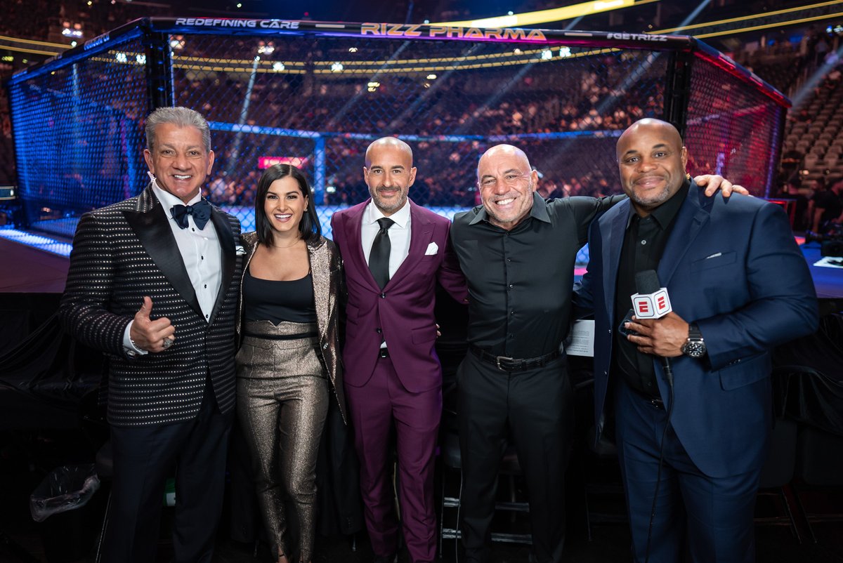 ufc's tweet photo. The gangs all here 🙌 #UFC300 https://t.co/Nn3R9z8PY3