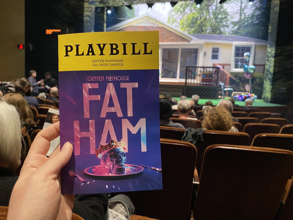 Finishing the @FatHamBway hat trick. @PublicTheaterNY ✅ Broadway ✅ @GeffenPlayhouse ✅