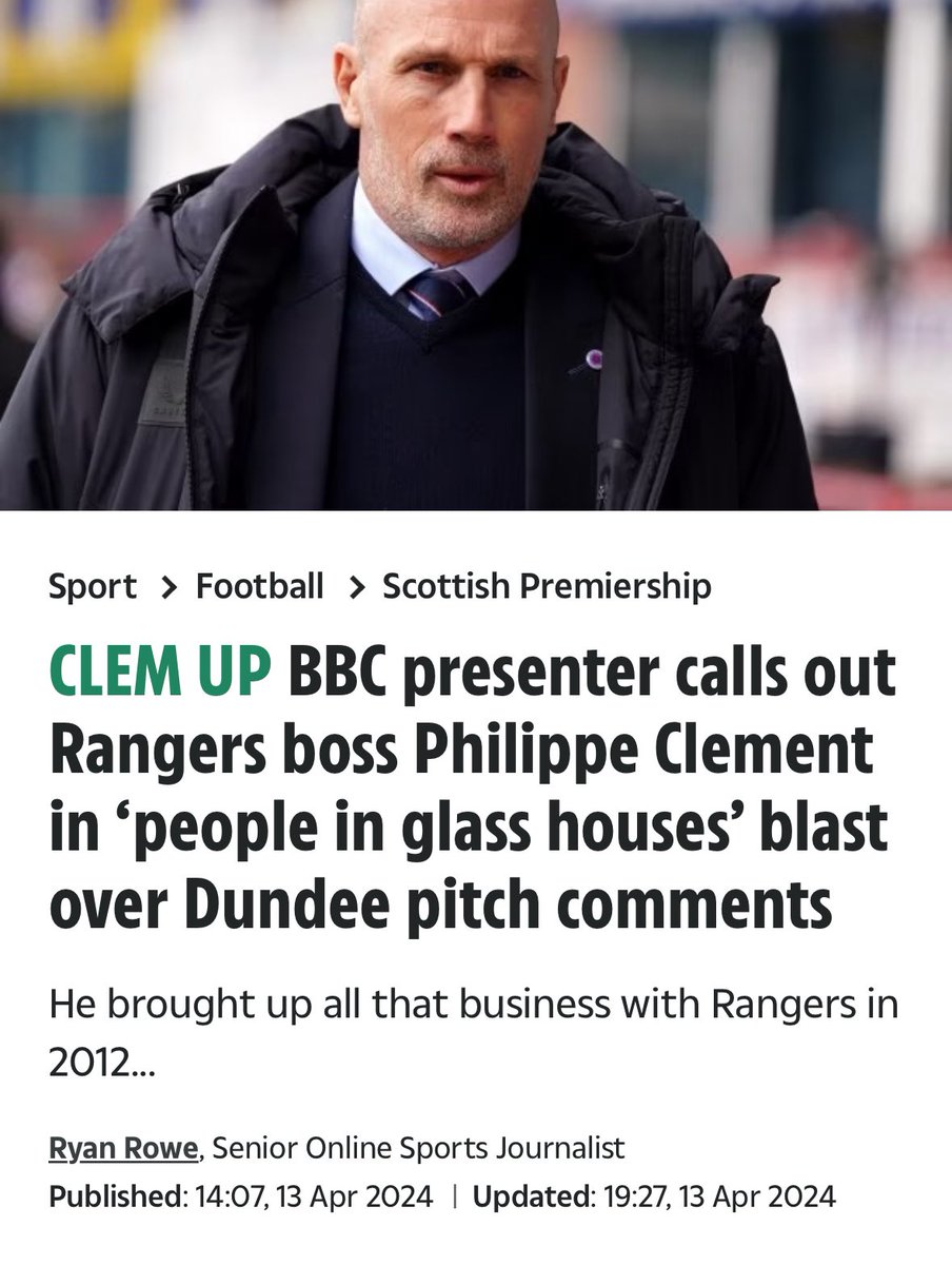 This wee scrotum has nothing to say about Separate Entity FC 'Philippe should maybe look back to 2012 and see the embarrassment that was brought onto Scottish football by his own club.'makes you wonder???