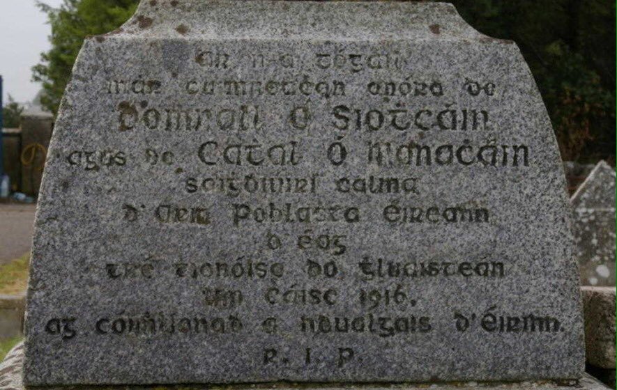 Óglach Charlie Monaghan, Belfast, drowned in river Laune, county Kerry on 21/4/1916 alongside Óglaigh Con Keating and Daniel Sheehan. Fuair siad bás ar son saoirse na hÉireann.