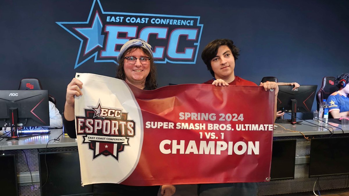 ECC Esports Championship Super Smash Bros. Ultimate 1 vs. 1 Final: <a href="/MSMCEsports/">MSMC Esports</a> Erik (Yufine) d. <a href="/NYIT_Esports/">New York Tech Cybears</a> Rare_Luke, 3-0, in the semifinals and <a href="/MolloyEsports/">Molloy Esports</a> Torna, 3-0, for the title! 

<a href="/MSMCKnights/">MSMC Knights</a> 🏆