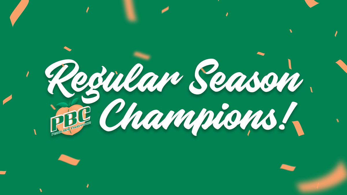 .@PeachBelt Regular Season CHAMPS for the 10th year in a row!!!🖐️🖐️