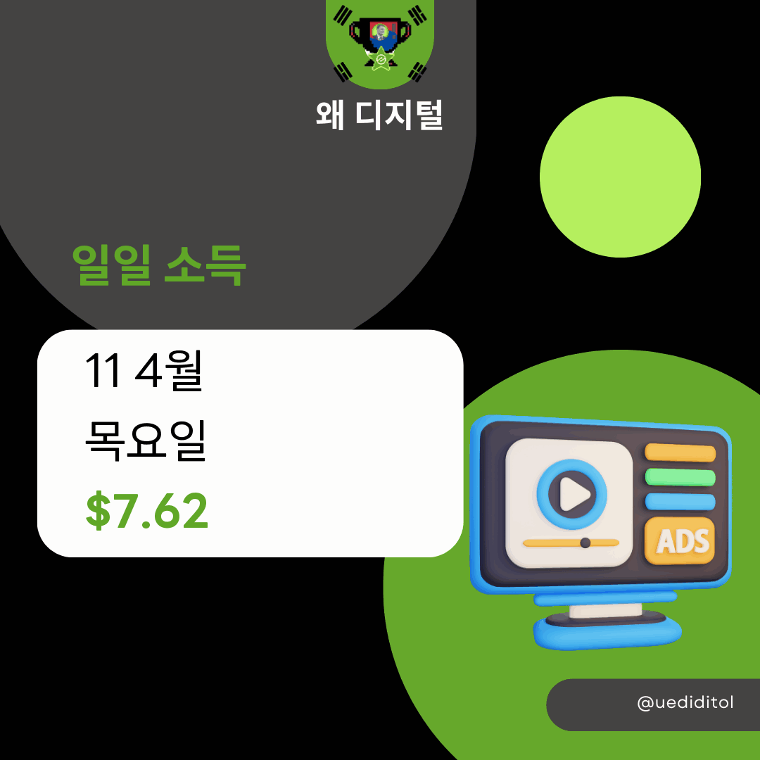 uediditol's tweet photo. 우리의 수동 수입 목요일: $7.62: # # #AI기술 https://t.co/dSGBaUxSKY https://t.co/FYamTvvbr4