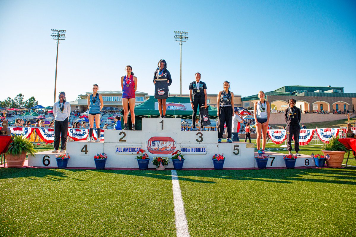 Carmen PenaSoto - Girls 400m Hurdles All-American Champion & AATC Most Valuable Hurdler; 1:02.47