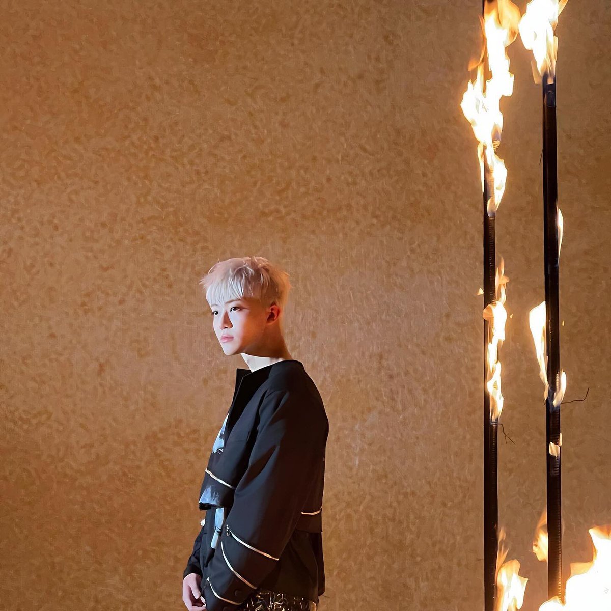 Burning with enthusiasm. Like a crimson flower.