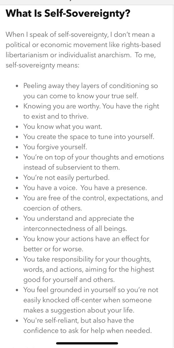 D38813T's tweet photo. #OwnYourself

I am often left wondering what exactly does it mean when someone tells you to “Own Yourself”

I found this to be very helpful…and thought I’d share.  

It took me a long time to get to this place…but I made it.  🙌🏼🩷✨

Owned ✅  (aka Sovereignty) https://t.co/xRYv85dLKz