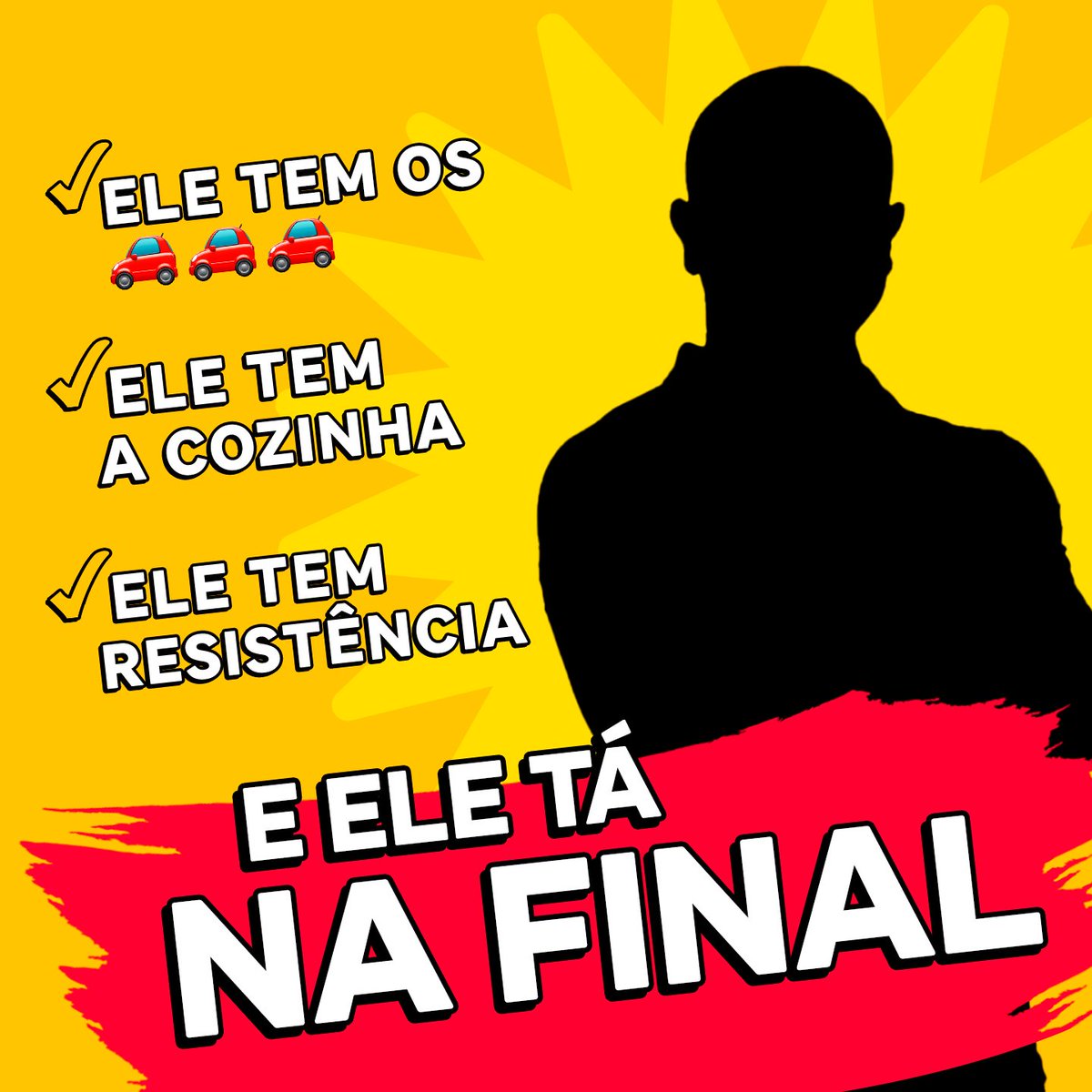 RT se você é 🚗 e tá morrendo de orgulho do primeiro finalista do #BBB24! #iFoodNoBBB24