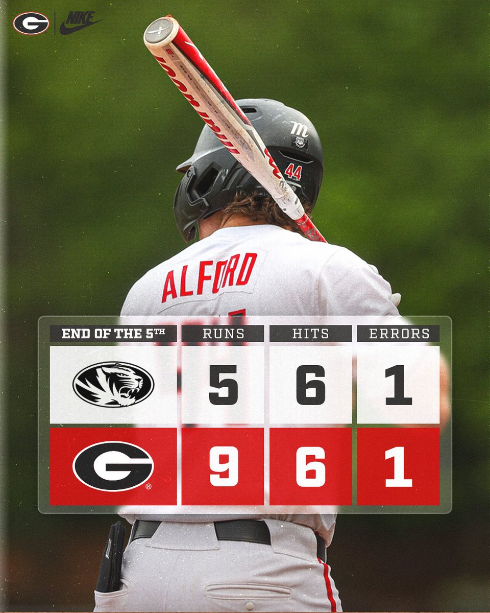 The Dawgs are 🆙 after five #GoDawgs
