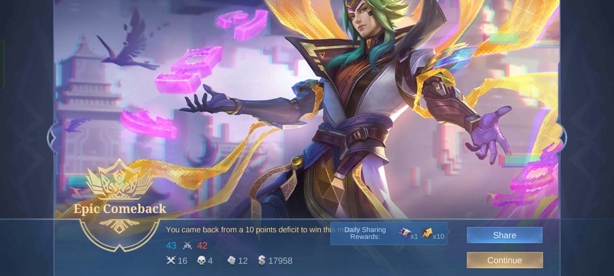 New skin flex
#MLBB #MLBBets #mobilelegendsbangbang 

Also farming
$PARAM <a href="/ParamLaboratory/">Param Labs</a> 
$BUBBLE <a href="/Imaginary_Ones/">Imaginary Ones | Bubio.ai</a> 
$COOKIE <a href="/cookie3/"></a> 
$FYN <a href="/AffynOfficial/">Affyn Official</a> 
@SenderLabs