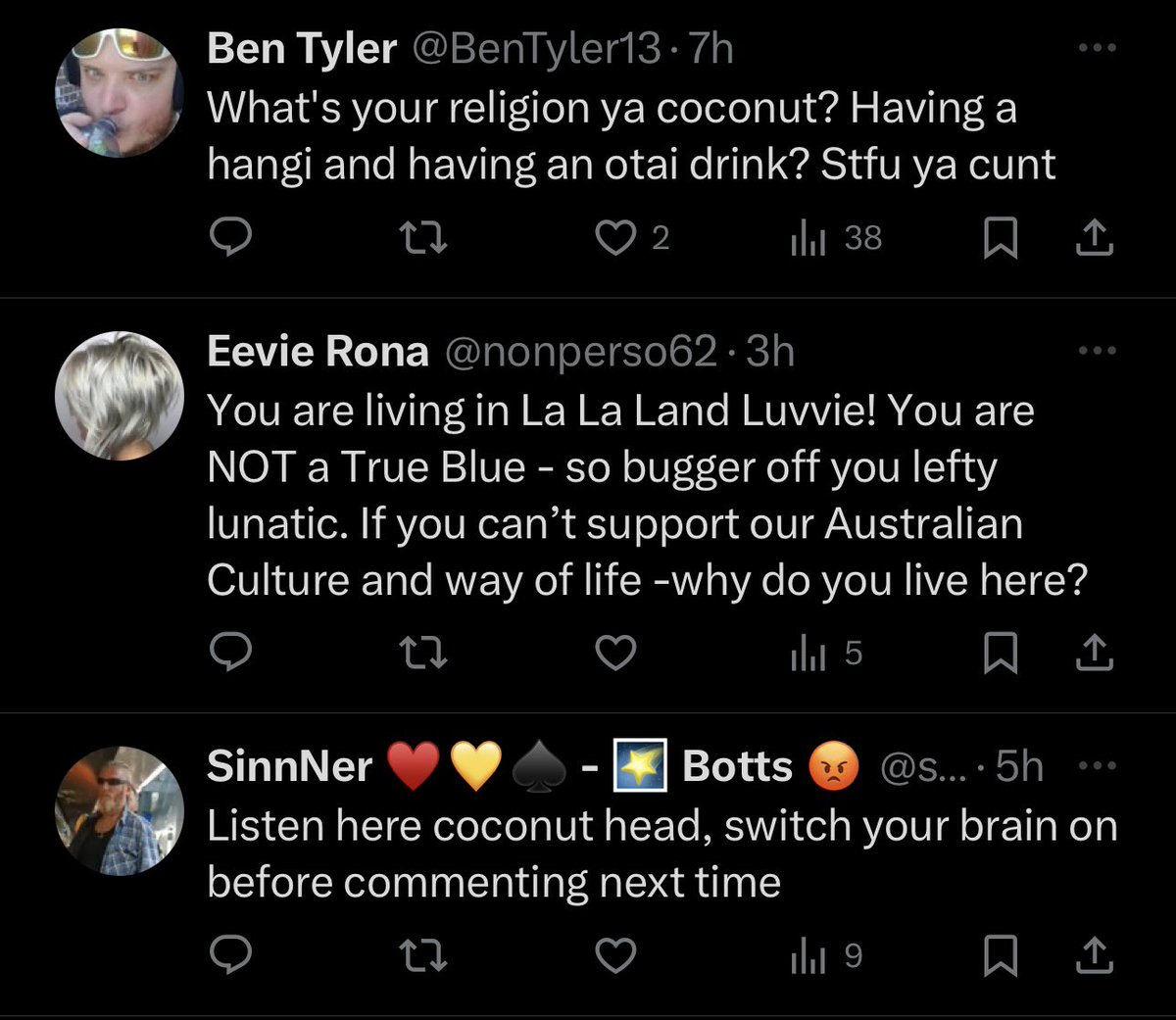 RachelSorney's tweet image. Me: the stabber looked white Australian.

Australia: