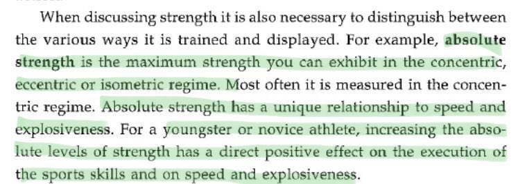 Increasing absolute strength levels has DIRECT carryover to speed and explosiveness. Young athletes must prioritize strength to reach higher levels of speed. To break gravities hold, you need more force!