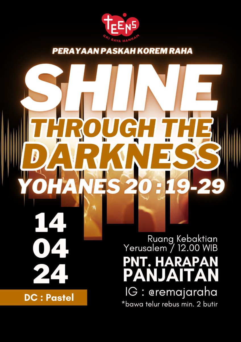 𝑯𝑬𝑳𝑳𝑶 𝑹𝑨𝑯𝑨𝑻𝑬𝑬𝑵𝑺 !! 𝑲𝑶𝑴𝑰𝑺𝑰 𝑹𝑬𝑴𝑨𝑱𝑨 𝑹𝑨𝑯𝑨 𝑷𝑹𝑶𝑼𝑫𝑳𝒀 𝑷𝑹𝑬𝑺𝑬𝑵𝑻 𝑶𝑼𝑹 𝑬𝑨𝑺𝑻𝑬𝑹 𝑪𝑬𝑳𝑬𝑩𝑹𝑨𝑻𝑰𝑶𝑵

🌟 Shine Through The Darkness 🌟 

ᯓ ᡣ𐭩 please come and join us

SEE YOU ON SUNDAY, RAHATEENS! 💟🎀🪄