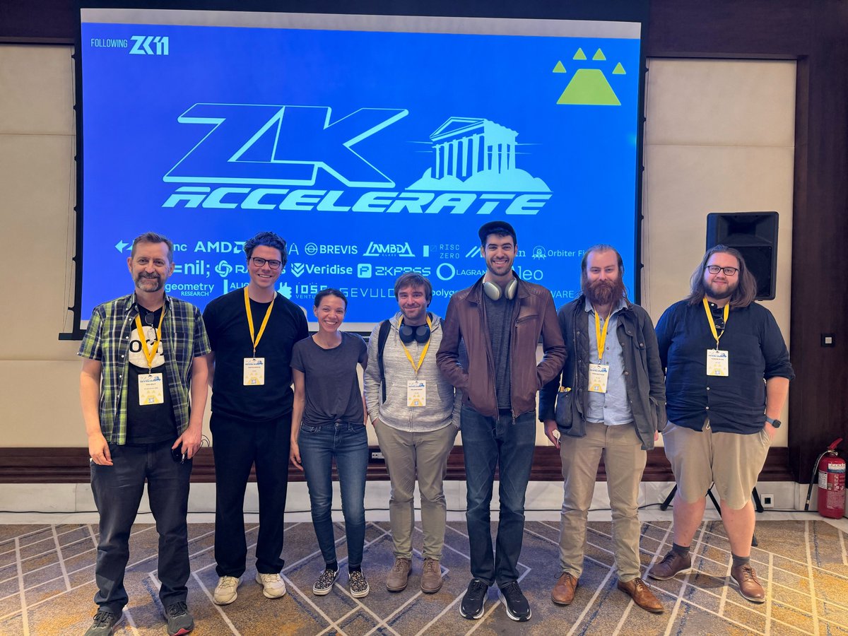 Incredible week in Athens with the zk community! o1Labs was a proud sponsor of another successful zkSummit hosted by @zeroknowledgefm, and thank you to @Ingonyama for inviting us to share insights at ZK Accelerate. What event are you heading to next?? ✈️