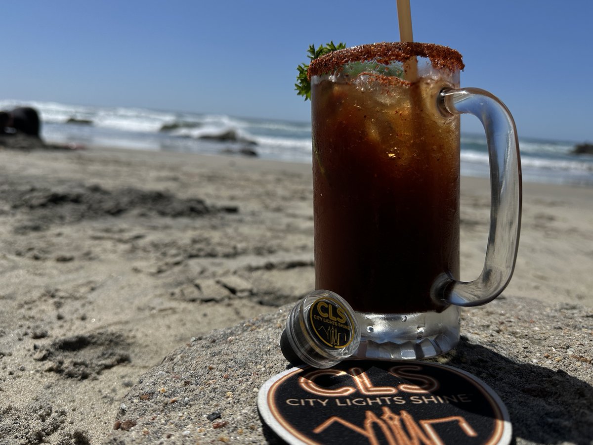 CLS on the beach... a twist on the classic Bloody Mary. ▪️ 2 oz of CLS ▪️ 4 oz of tomato juice ▪️ 1/2 oz lemon juice ▪️ a dash of Worcestershire sauce & a pinch of salt and pepper ▪️ Garnish with a celery stalk and a lime wedge. Then get to the beach and drink up!