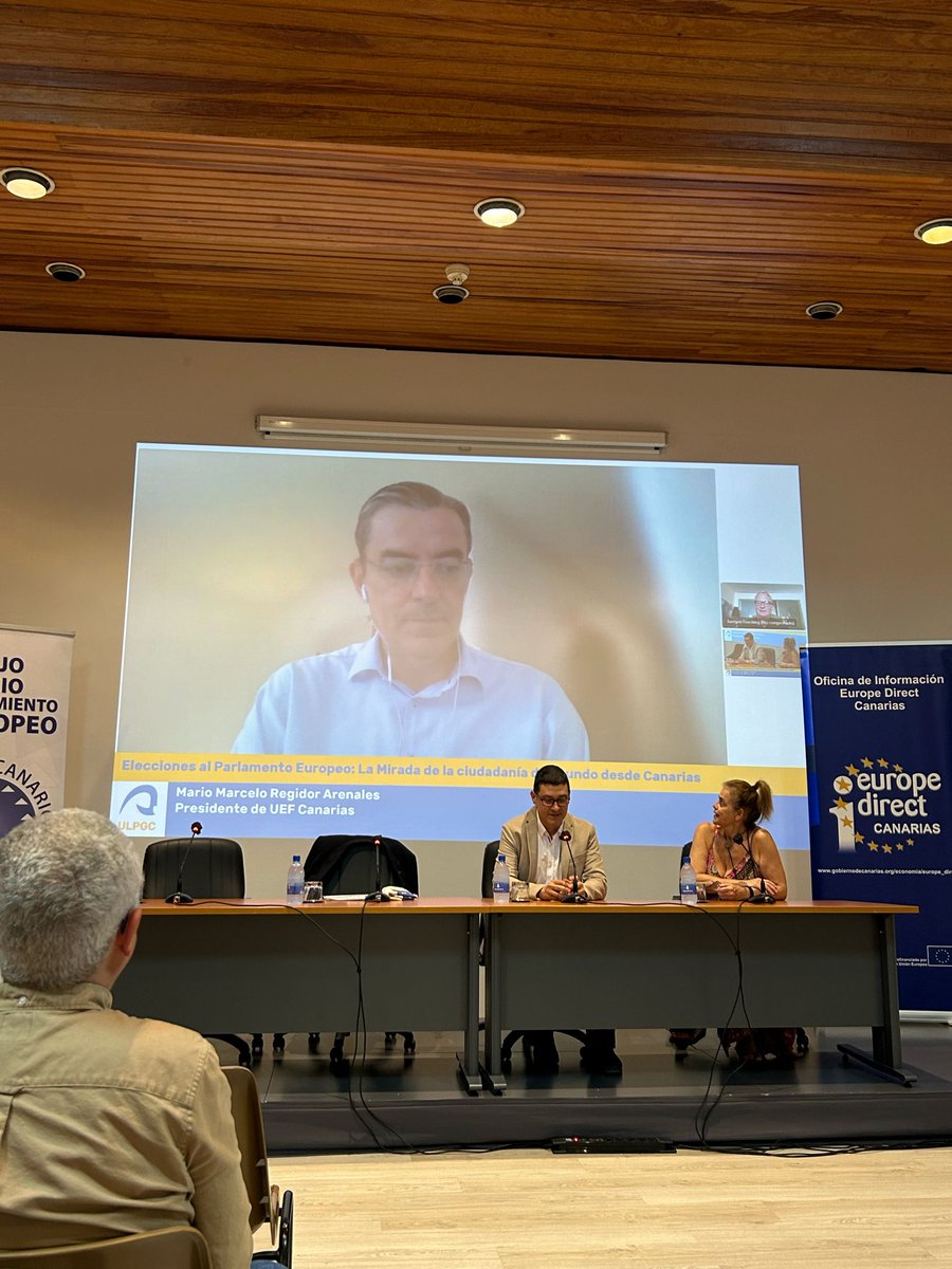 MarioRegidor77's tweet photo. Muchas gracias a l@s ponentes y asistentes al evento "La mirada de la Ciudadanía del mundo desde Canarias" Un importante refuerzo al fomento del voto en las próximas elecciones europeas https://t.co/jy4qXcu6kB
